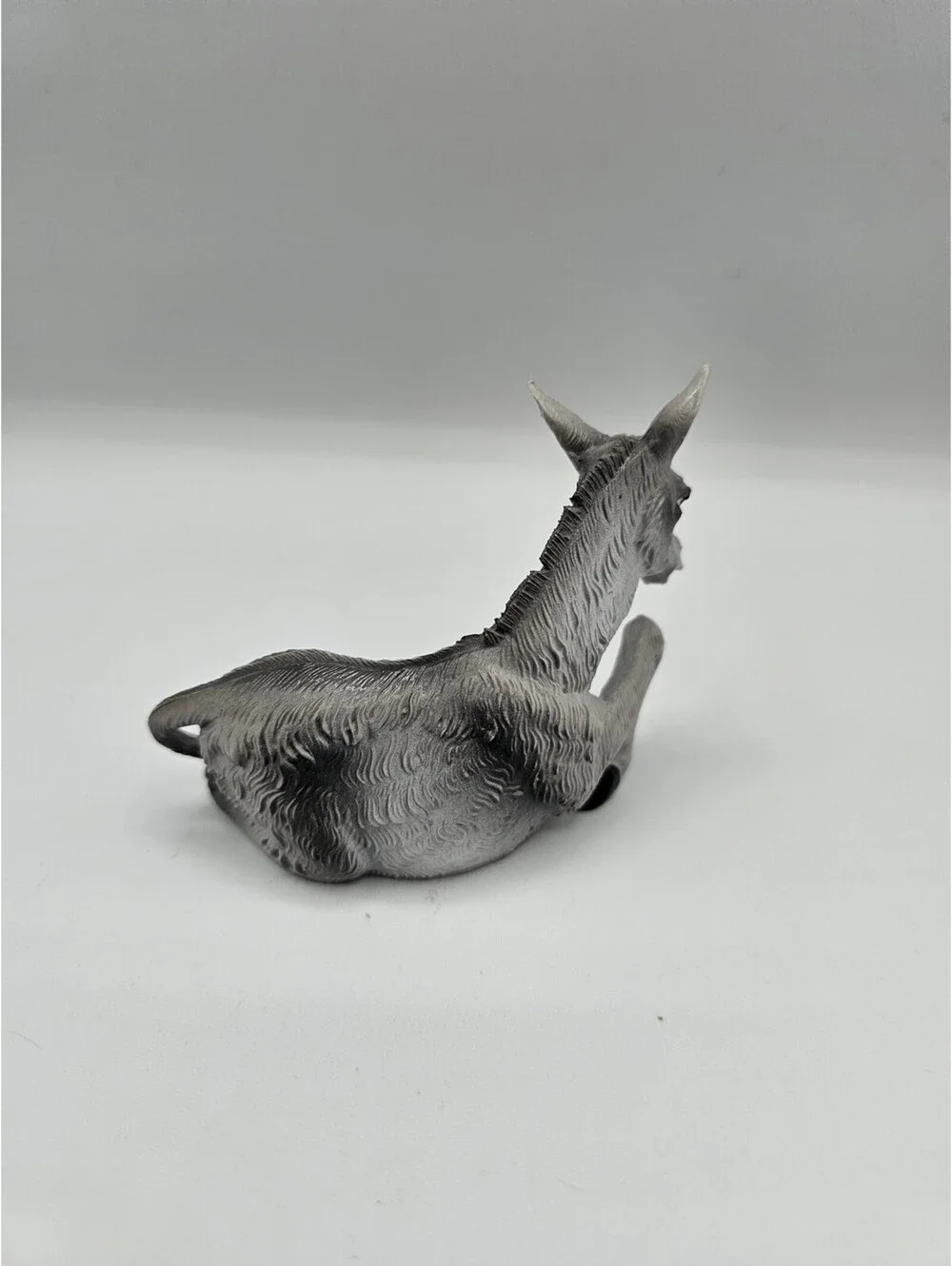 Vintage 1960s Resin Christmas Nativity Figure Laying Donkey Animal Fontanini